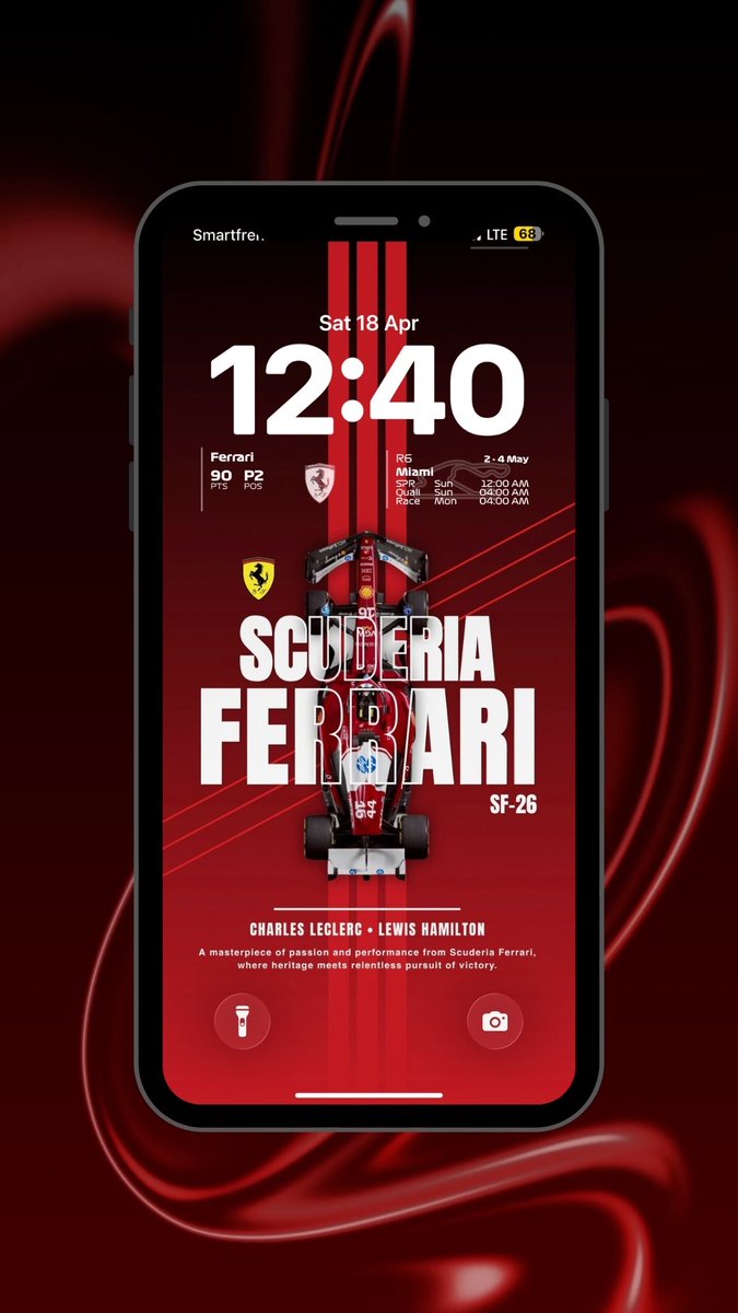 F1WallpaperHD's tweet image. #Wallpapers
 └📂 #Formula1 🏎️
      └📂 #Ferrari

Scuderia Ferrari Livery Wallpaper
Widgets: Gridbox 📲