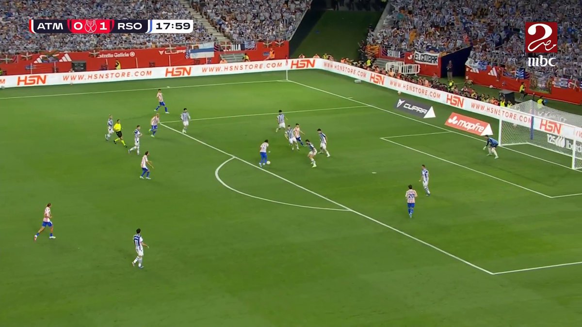 لوكمان يدرك التعادل للاتليتي من تسديدة قوية ليشعل النهائي 