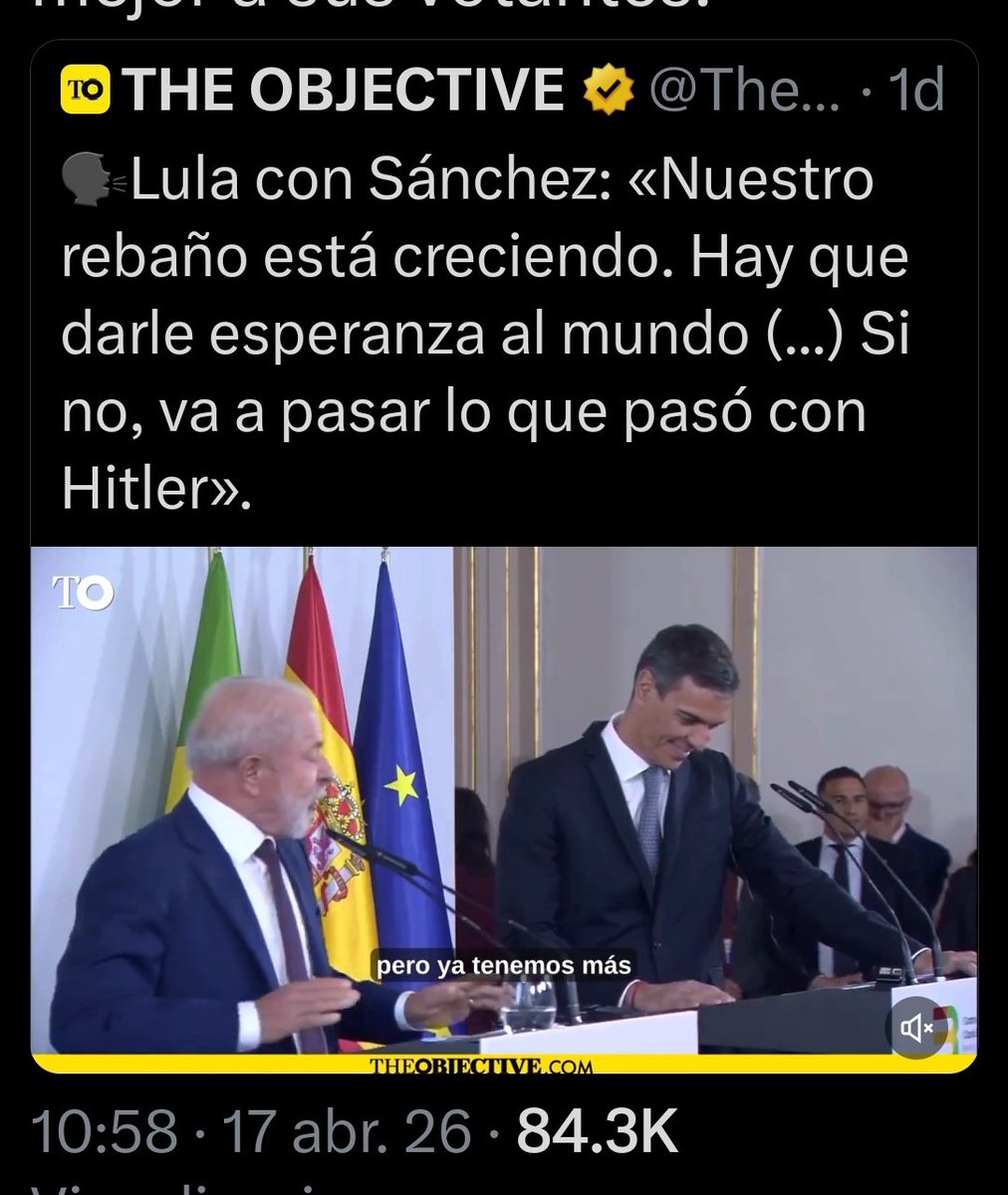 LanataPPT's tweet photo. 🤡PAPELÓN Lula Da Silva aseguró que sus votante son un "REBAÑO"

📍Rebaño: Grupo de individuos que se comportan de manera similar, se dejan guiar fácilmente, a menudo sin pensar críticamente por sí mismos, similar a cómo se mueven las ovejas. https://t.co/72sKRRl2tv