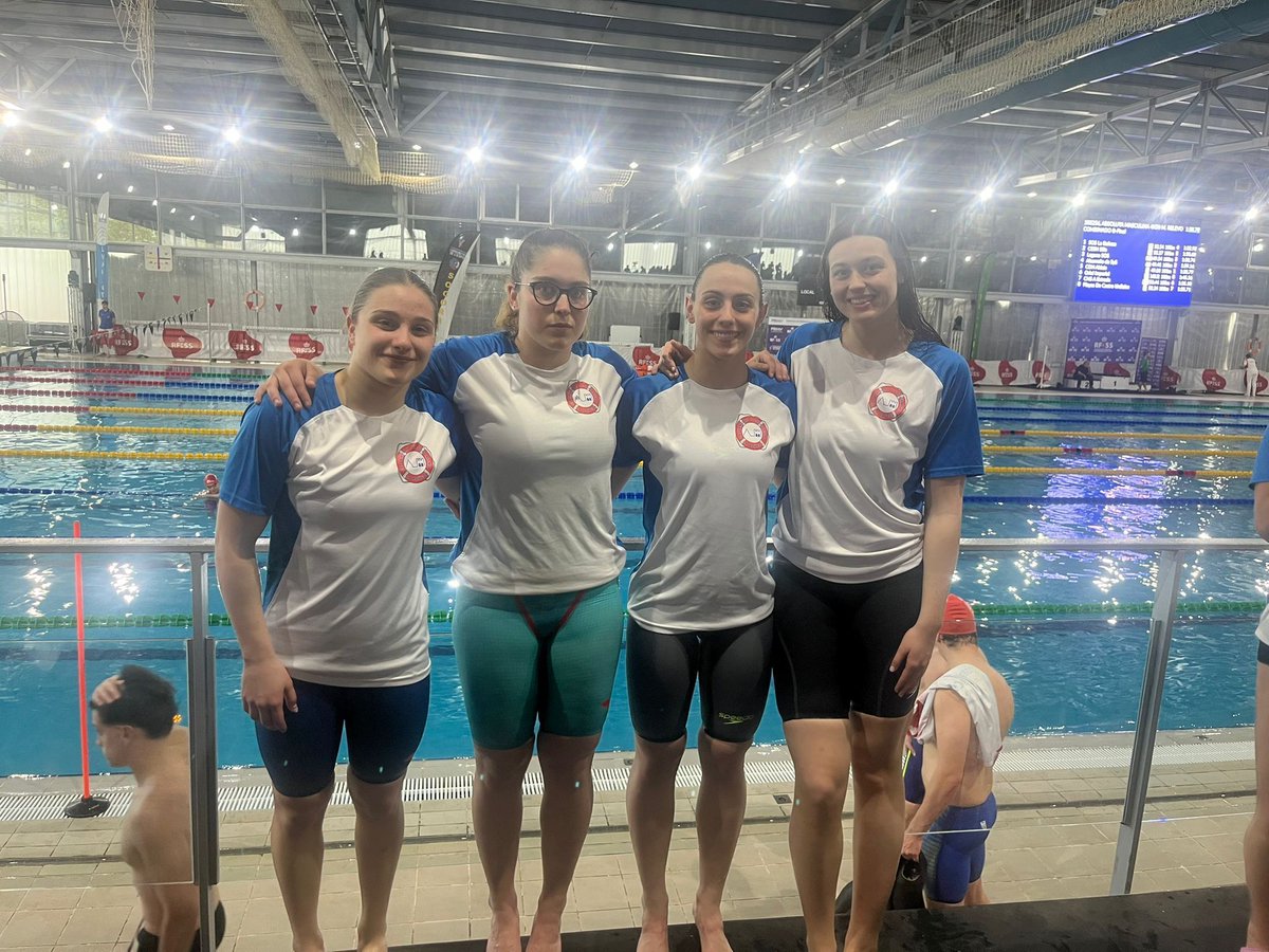 fecless1's tweet image. El C.D. SOS La Bañeza récord de #CyL absoluto femenino en el 4 x 50 m relevo combinado con un tiempo de 1’43”69, siendo el anterior de 1’44”97