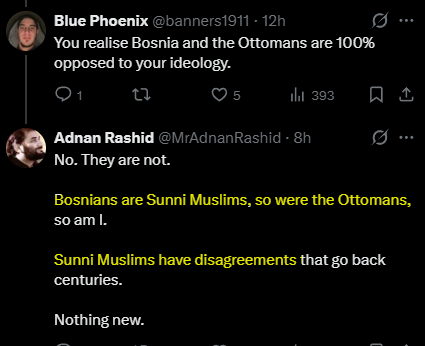 Apparently Adnan has updated his aqida in preparation for a paid tour in Bosnia.

After years of pushing the Wahhabi view that the Ottomans were clear mushrik pagans, he has now upgraded them to Sunni Muslims.

What do his fellow Wahhabis think of Adnan now calling issues like