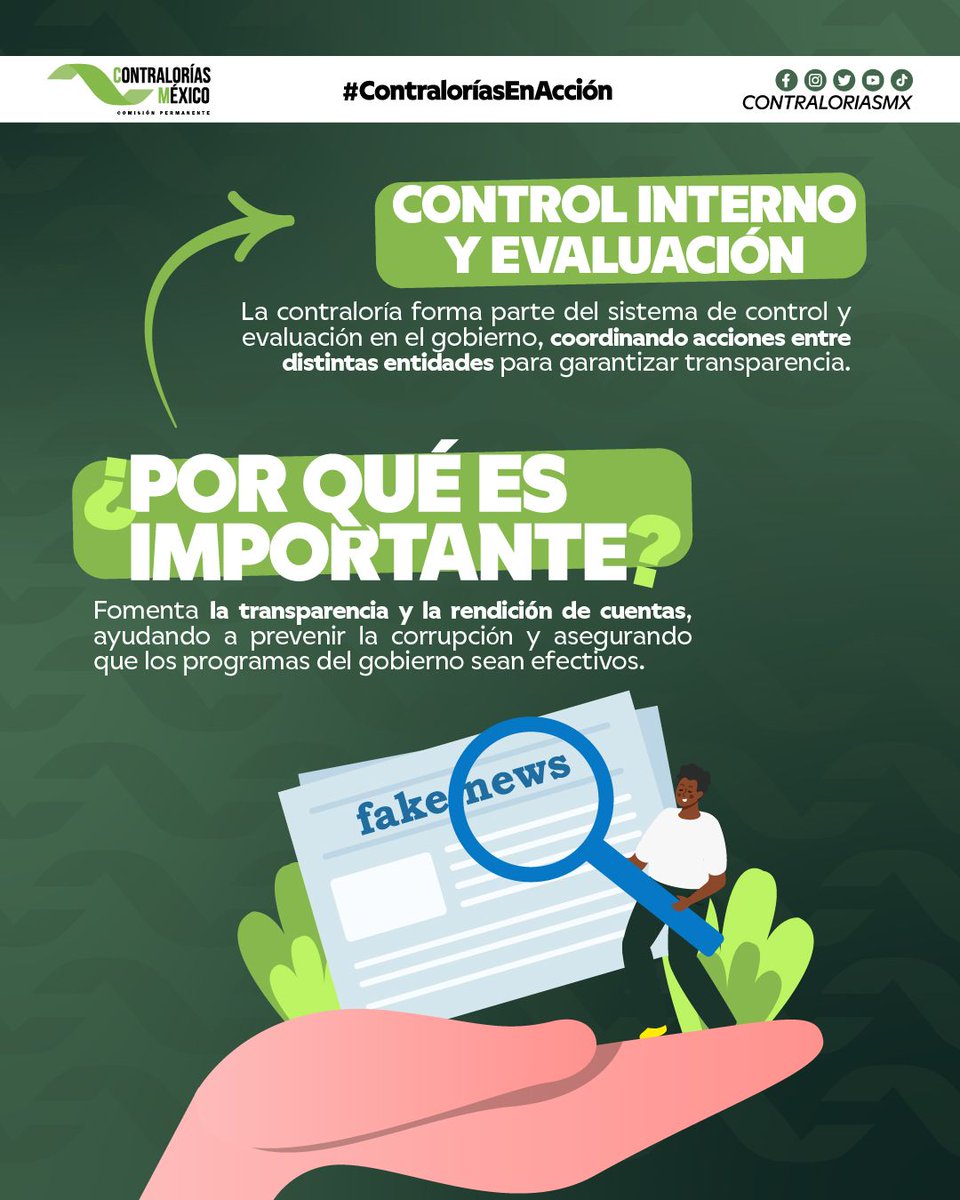ContraloriasMX's tweet photo. ¿Sabías qué hace una Contraloría? 🤔💡

Es el órgano que se asegura de que el dinero público se use de manera correcta y responsable. 💸

🔍 ¿Qué hace? Controla que el gobierno no malgaste recursos, protege lo que es de todos y asegura que todo sea transparente.

💡 ¿Por qué importa? Porque ayuda a que todo funcione de forma justa y que el gobierno trabaje para todos. 🙌

#ContraloríasMx