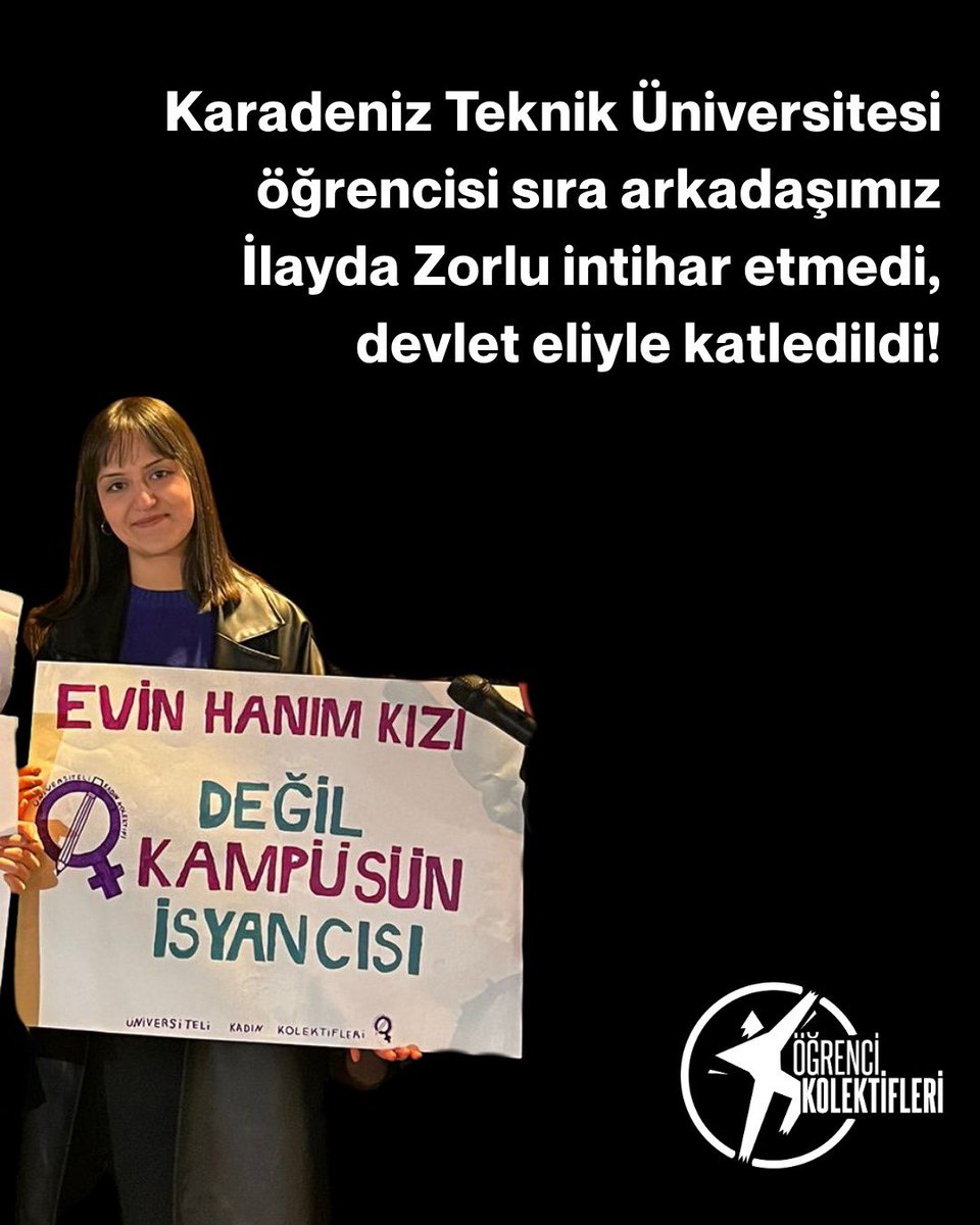 Öğrenci Kolektifleri #İlaydaZorluİsyanımızdır tweet media