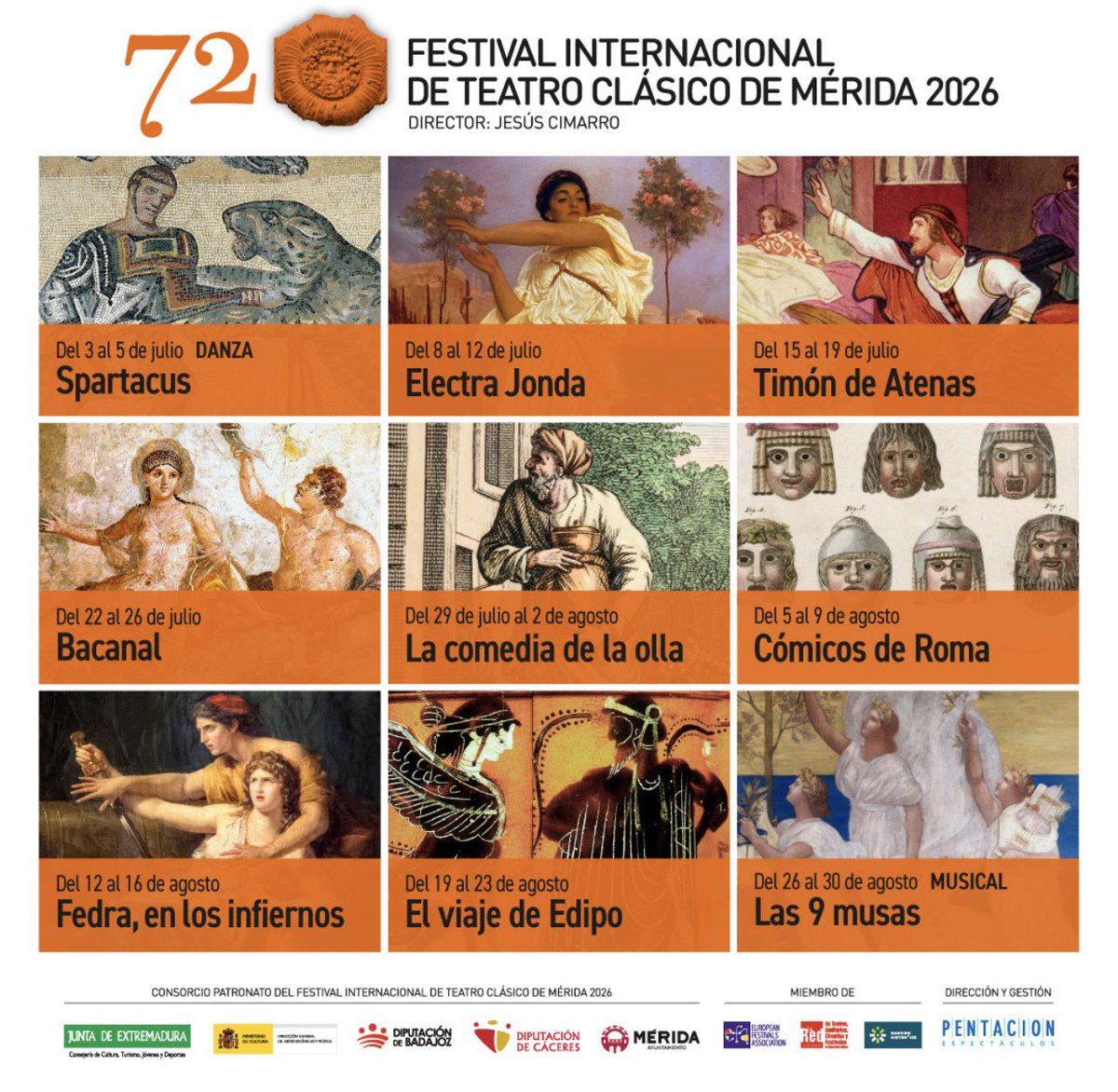 Festival_Merida's tweet image. 📈 El ritmo de la venta anticipada sigue creciendo a medida que se acerca el #verano.

🎟️ Asegura tu entrada con tiempo para #Merida72 y además con hasta un 30% de descuento  👉 festivaldemerida.es