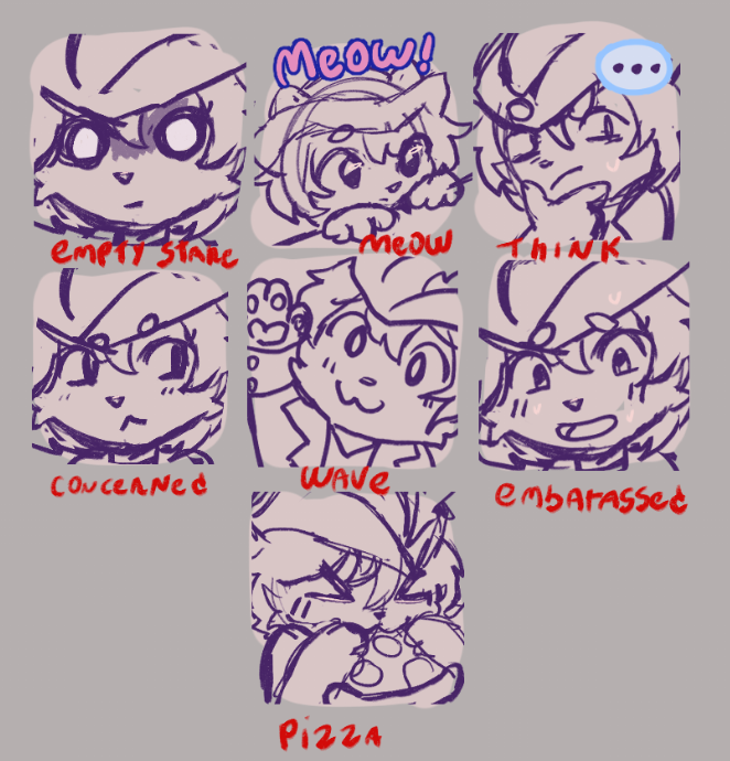Pandilinak's tweet image. Emote evolution! From sketch to final art 
I love sharing how each piece is created, from the loose sketch lines to the final render that makes the characters pop off the screen!
What do you think about seeing the process behind the creations?
#commission #emotes #sketch #furry