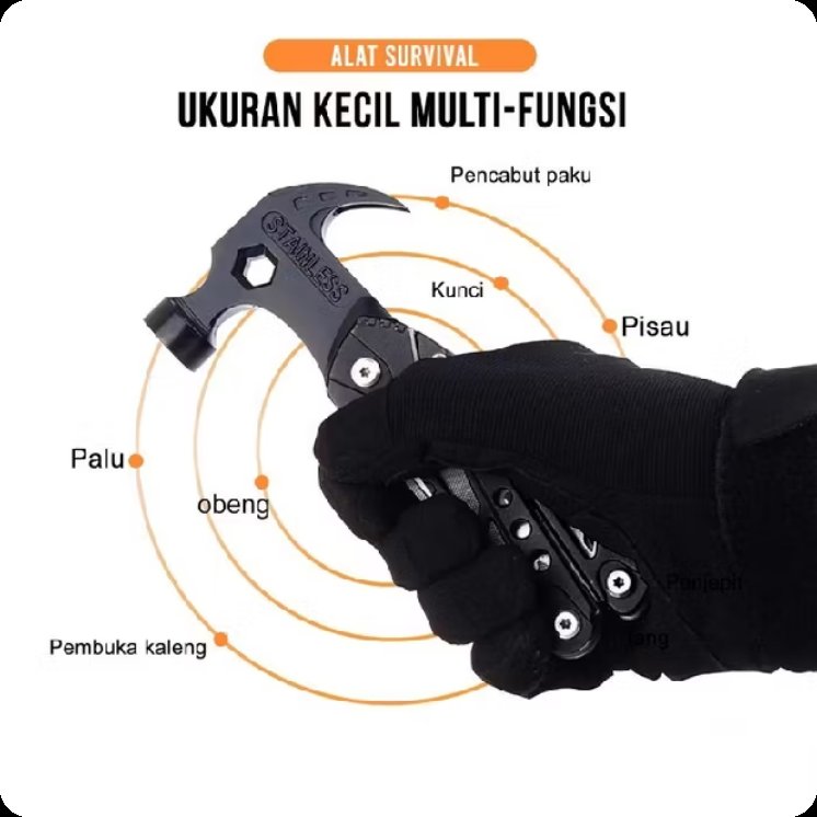 BeliCuan's tweet image. 🛠 Palu Multifungsi Lipat

Satu alat banyak fungsi ✨
Ada palu, tang lipat, dan fitur lainnya, cocok untuk camping atau kebutuhan darurat.

🔗 s.shopee.co.id/4Aw7OIexxg⁠

#racunshopee #zonajajan #multitool #survivalgear #alatoutdoor #campinggear #toolkit #peralatan