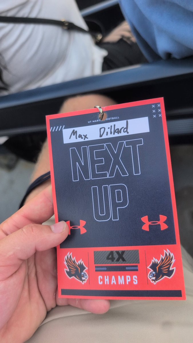 dilly_max13's tweet photo. Great time at UT Martin Saturday! Thank you for the invitation! @UTM_FOOTBALL @CoachLeno_UTM @Coach_JSimpson @CoachGlass70 @CoachKBannon @CoachModelski @HunterKendall44 
@CoachFrase @CoachRudyG @coachTJ_UTM https://t.co/EyVsqQyOmN