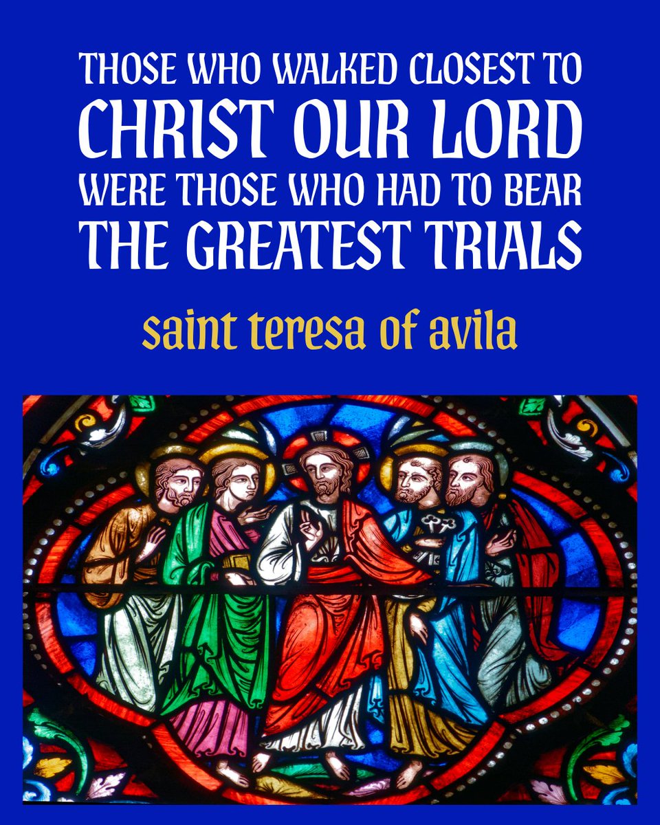 carmelitequotes's tweet image. 🔥 Those closest to Christ bore the greatest trials. Saint Teresa of Avila reminds us: grace does not remove the cross—it strengthens us to carry it.

🔗 twp.ai/4hqGJY

 #Catholic #Saints
