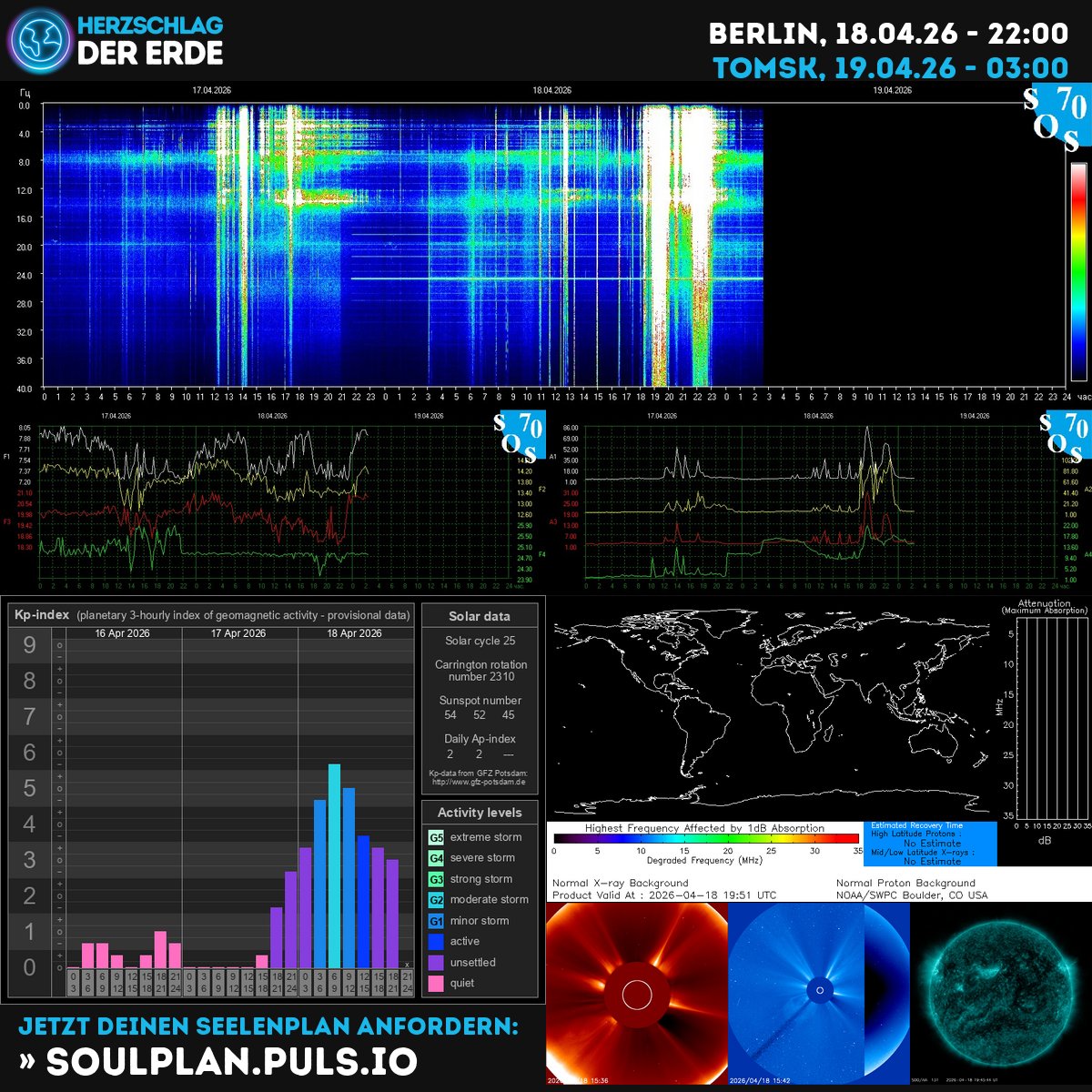 SchumannBotDE's tweet image. 🌍✨ Strong cosmic waves activating today! The Earth's heartbeat pulses with transformative energy—tune in, align with the rhythm, and let the universe guide your path. 🧭💫 kompass.herzschlag-der-erde.de #Schumann #CosmicEnergy #Awakening