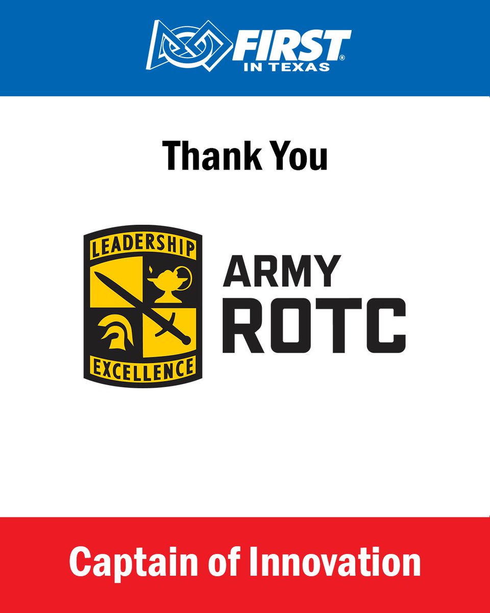FIRSTinTexas's tweet image. Thank you ROTC for supporting the FIRST in Texas District event once again.  #firstroboticscompetition #rotc #frc #firstintexas
