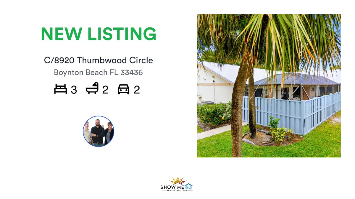 ashleyshowme's tweet photo. 🛌 3 🛀 2 🚘 2
📍 C/8920 Thumbwood Circle, Boynton Beach, FL, 33436

My latest listing on RateMyAgent.

https://t.co/HHghfguNNV

...
#ratemyagent #realestate https://t.co/oO7CYnAgeu