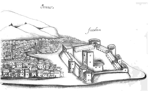 policytensor's tweet photo. Hormuz, ‘the Jewel of the world’s ring’ (pedra do anel do mundo), was captured by the Portuguese in 1507, who then immediately set about building a mighty fortress that was completed in 1515. 

They established a tollbooth; no vessels were permitted to trade without a pass (cartaz). In addition, the king of Hormuz, now a vassal of the Portuguese, was obliged to pay 5,000 ashrafi towards the expenses of the fleet, and an annual tribute of 15,000 ashrafi to the Portuguese crown. They could keep that position for over a century until the arrival of even more dangerous European predators. 

The Iranian victory over Western forces marks the turning of a very long historical arc going back more than 500 years.