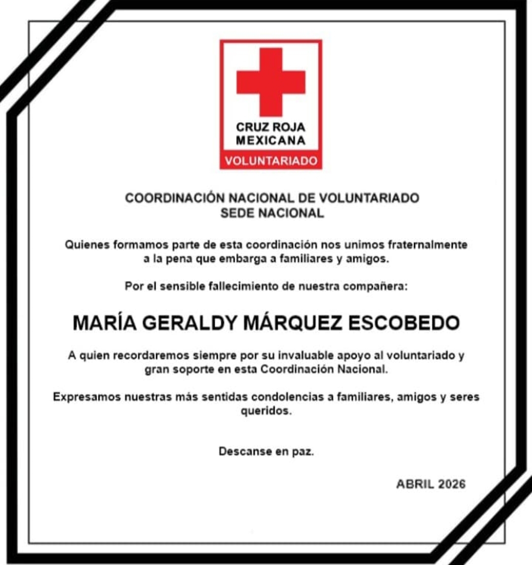 CrmVol's tweet photo. 18.04.26 Con profunda tristeza, se comunica que nuestra amiga y hermana, partió el día de hoy. Agradecemos a Geraldy su valioso apoyo, amistad y compañía. Descanse en Paz https://t.co/qRgDph5BTp