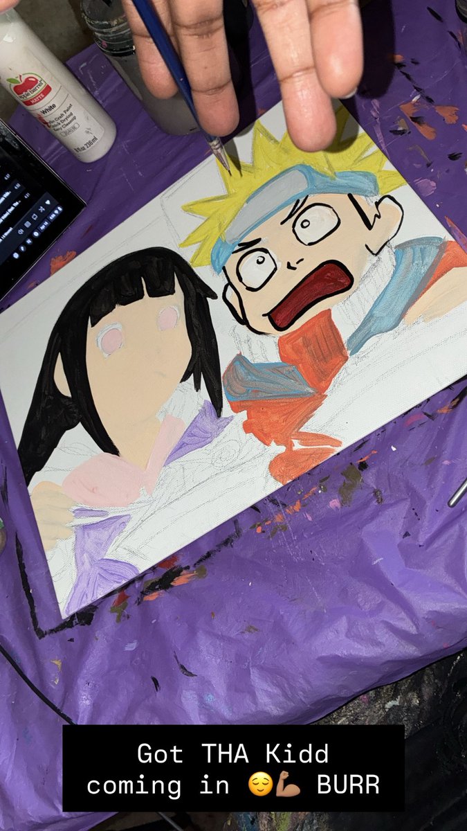 92sturdy's tweet image. Got THA Kidd coming in 😌💪🏽 BURR  #artist #fypage #painting