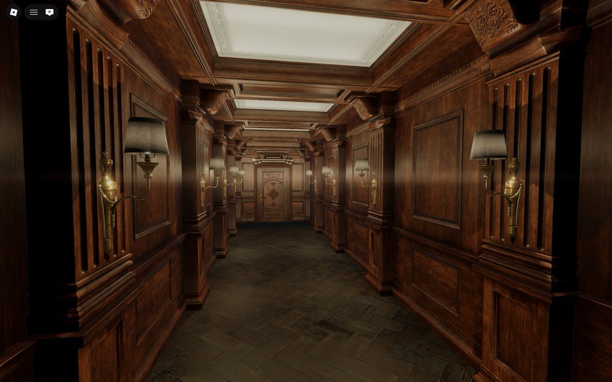 realistic victorian hallway everything made by me #roblox #modeling # ...