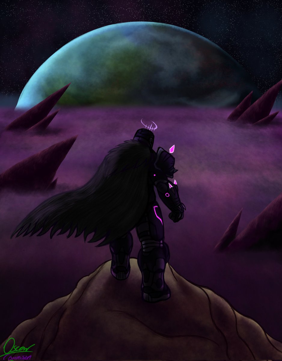 boomshootart's tweet image. Day 191 of posting my #DOOM art commissions

Outlander
Wandering Slayer above a sea of fog

The Dark Ages art by
Caco_Oscar
(datonestarfox2 / datonedoomslayer)