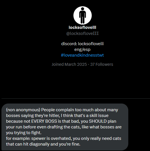 Mewgenics Takes & Confessions tweet media