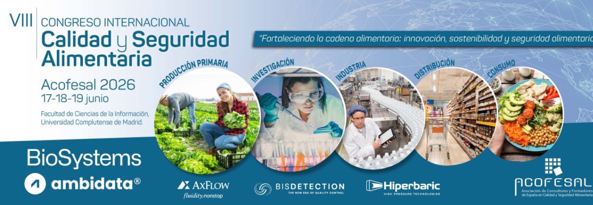 LabGalicia's tweet image. Allí nos vemos !!!!!!

#ParaAprender 

#Calidad y #SeguridadAlimentaria 

#CongresoAcofesal