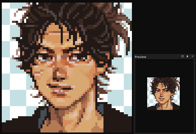 aozorapxl's tweet image. portrait 
#pixelart