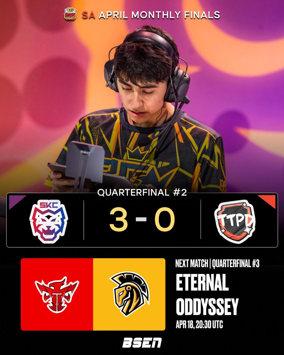 OfficialBSEN's tweet image. The second match goes in favour @skcalalas, sweeping TTPD 3-0.

Next up: 
@etn_eternal vs @Oddyssey_offcl   

#BSC26 #SA