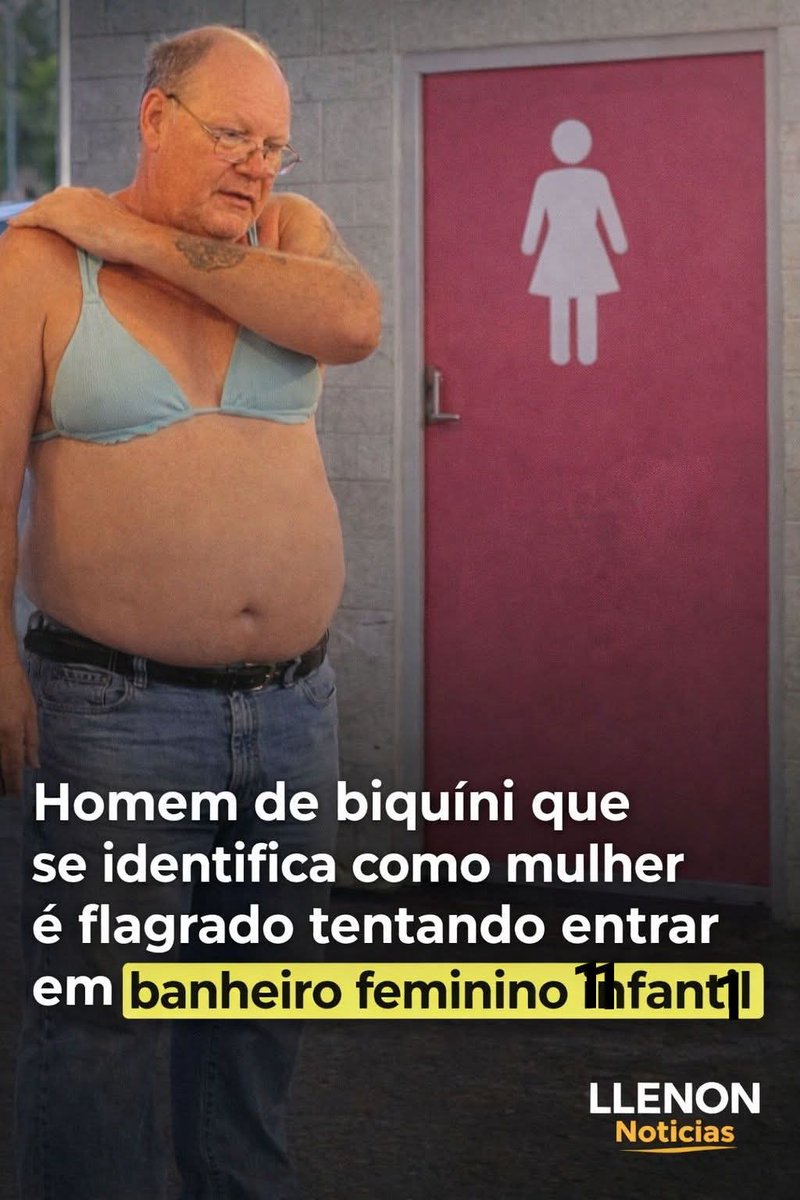 Ele pode entrar num banheiro infantil se ele se identifica como mulher e como criança?