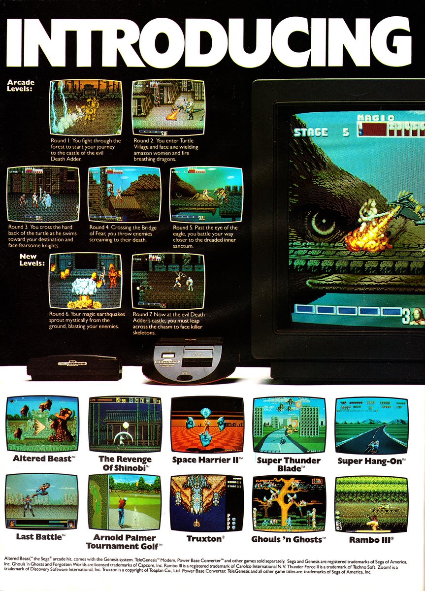 jcmartinezm82's tweet image. Golden Axe #SEGAGenesis - 3 Page Ad (1990)

#RetroGaming #RetroGames #RetroGamer #SEGA