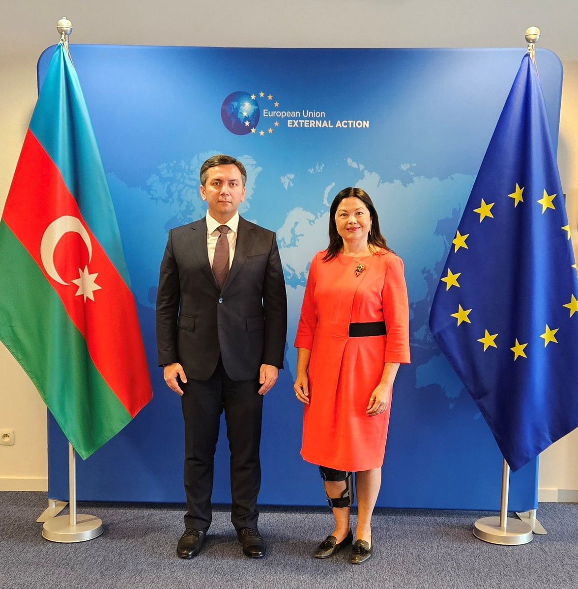AZMissionEU's tweet photo. 📢Press release on the negotiations on bilateral documents between the Republic of Azerbaijan and the European Union ⬇️⬇️⬇️
🔗 https://t.co/btKObOa8s7

🇦🇿🇪🇺Azerbaijan–EU negotiations resumed in Brussels on April 16, focusing on a new bilateral agreement and Partnership Priorities. 

The constructive discussions enhanced mutual understanding and paved the way for the next round of talks to be held in Baku in early June.