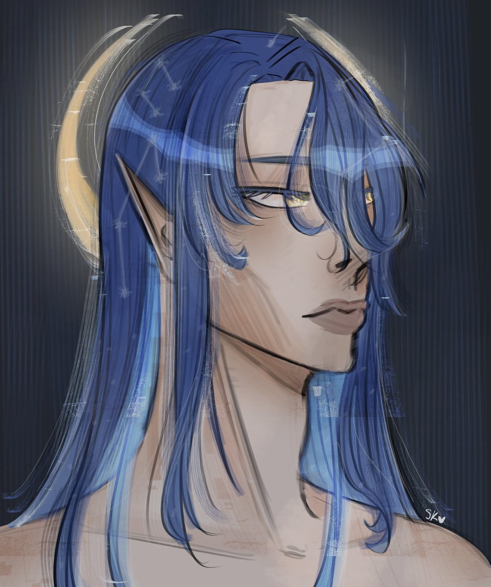 solkiza's tweet photo. Skeb I did during @SeraphZerachieI's stream today!
I hope you enjoy its been a long time since I've done a portrait painting hopefully next time ill hit that soulsvibe a little better https://t.co/gEAfUL9eOF