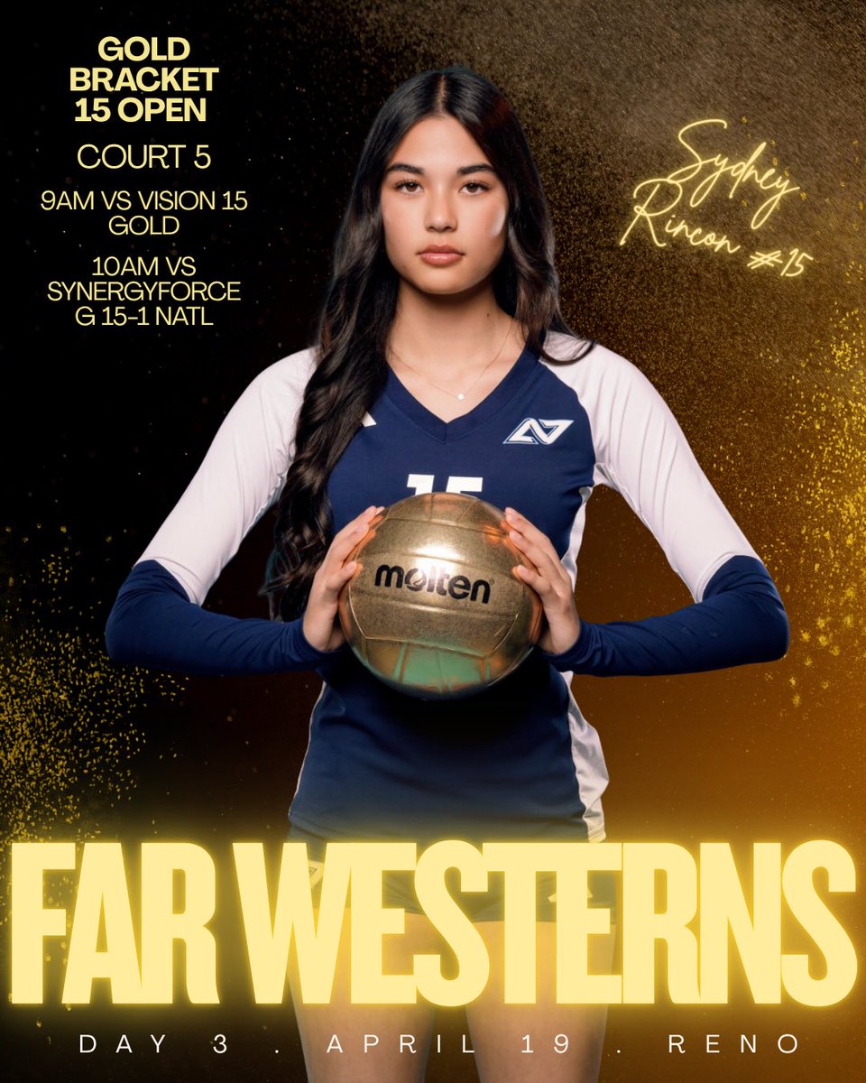 SydneyRincon29's tweet image. Gold bracket bound and secured a top 6 finish at Far Westerns! Excited for Day 3️⃣…📈✨

Sydney Rincon | 5’10” Setter | Actyve 15 Navy | Sierra Canyon | Class of 2029

#volleyball #volleyballplayer #athlete #sports #fun