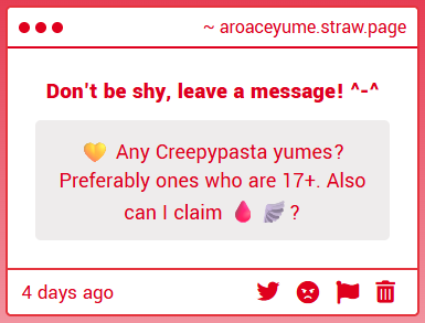 AroAceYumes_'s tweet photo. Find a yume!
╰┈➤ Creepypasta yumes? 
(Ideally 17+) https://t.co/S3VkBlGsJG