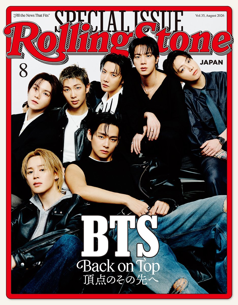 【BTS】
カバーストーリーとメンバー個別インタビューを完全翻訳📕

Rolling Stone Japan vol.35は6月25日発売

𝐁𝐚𝐜𝐤 𝐨𝐧 𝐓𝐨𝐩
頂点のその先へ

▼Amazon
amzn.asia/d/0ivsetlT

▼内容はこちらをチェック！
rollingstonejapan.com/articles/detai…

#BTS #BTS_WORLDTOUR_ARIRANG_JAPAN