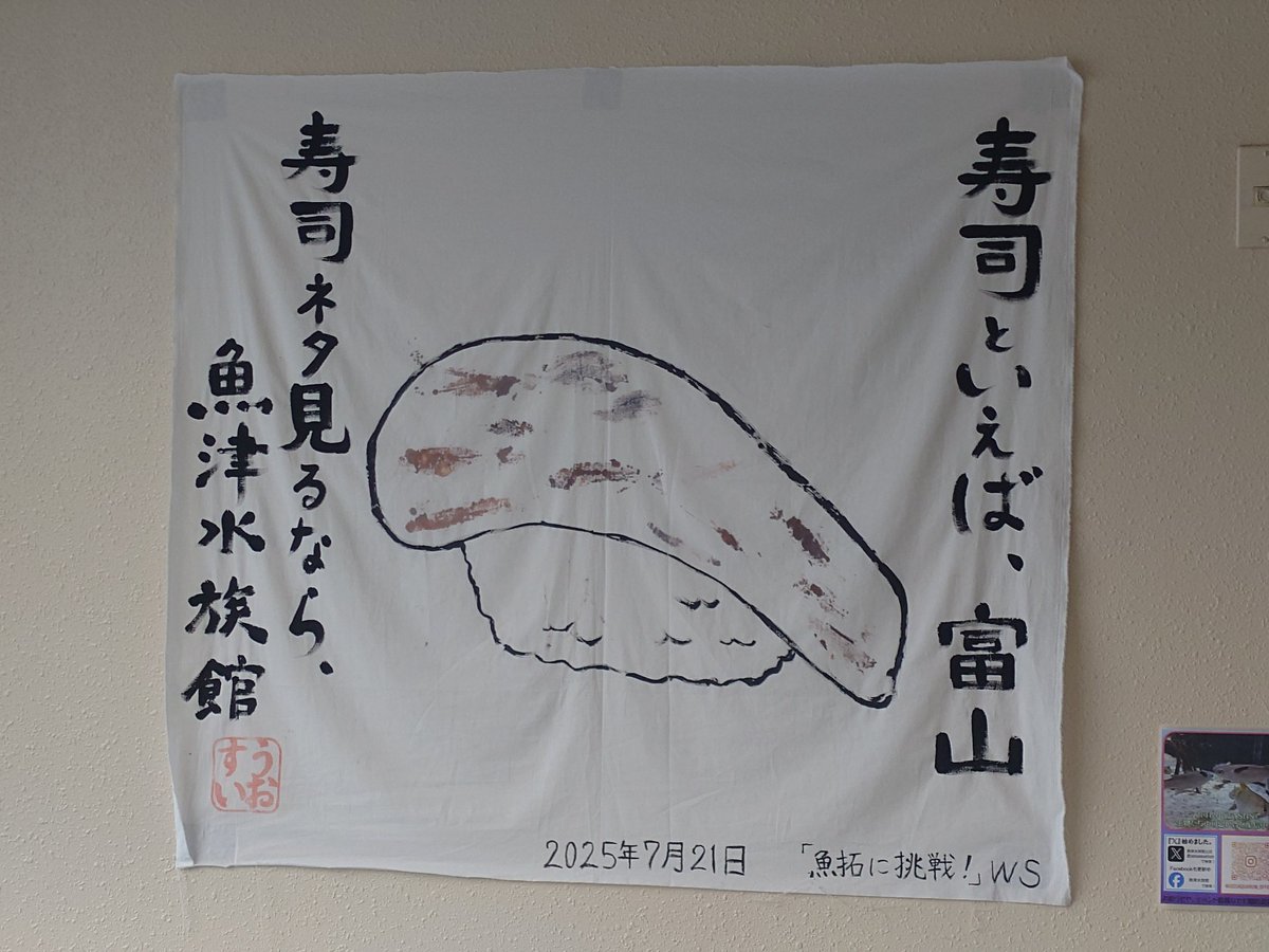 rocket_moai's tweet photo. 本当に寿司ネタさん達が沢山泳いでおりました！ #魚津水族館 https://t.co/ylDtNTOcCQ