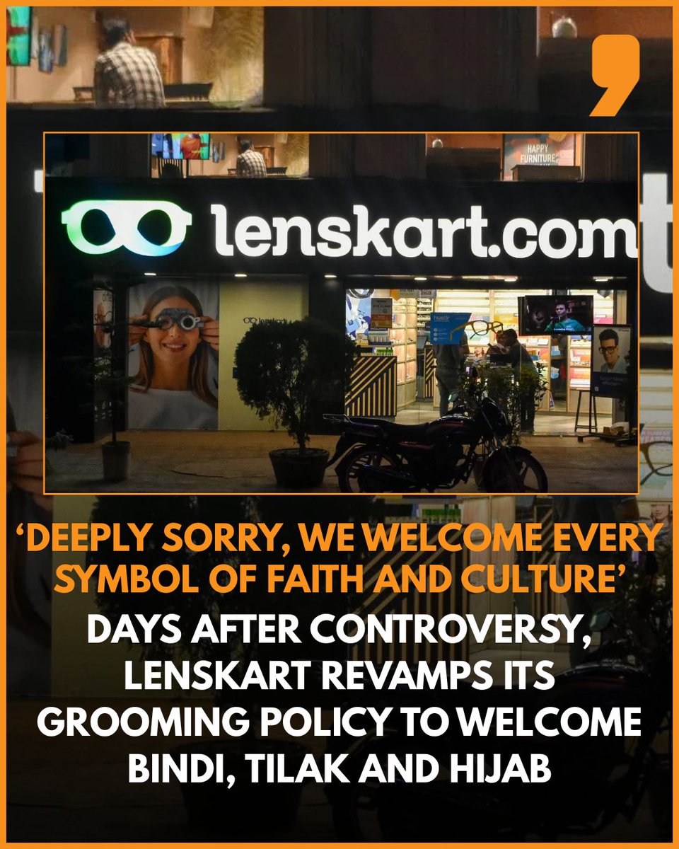 News9Tweets's tweet image. After a week of intense social media heat and boycott calls, #Lenskart has finally moved beyond apology as it releases a detailed in-store style guide.

#controversy #culture