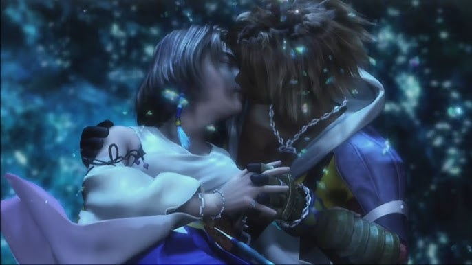 Ashley30998065's tweet image. The same kiss vibes. #Tidus #Yuna #Cloud #Tifa #FF7 #FFX Very romantic!!!!
