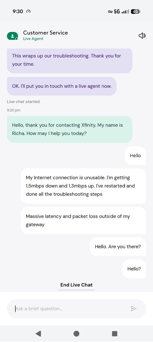 MattRap's tweet photo. I
@XfinitySupport , is this what you consider support? Automated systems that don't solve anything and then being connected to a support agent who doesn't respond and then pushed back to automation? Absolute garbage every time. https://t.co/lQwU0ihsoR