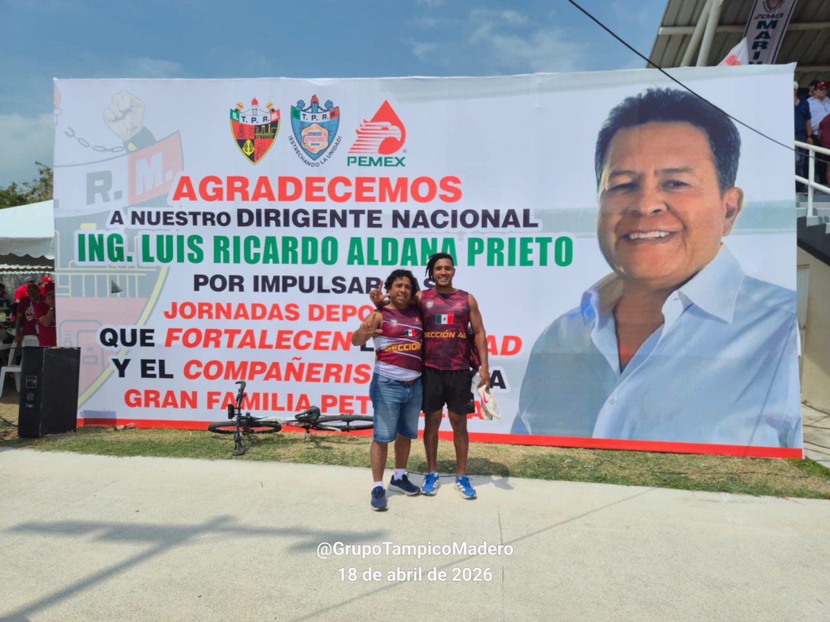 GUT Modulo Tuxpan participando en los eventos deportivos nacionales en la ciudad de Tampico, apoyando siempre la política de unidad y trabajo de nuestro líder nacional Ricardo Aldana, amigo y líder <a href="/lgps03101/">@lgps0310</a> secretario general <a href="/MarcoAzuara1/">Marco Azuara</a> Fraternalmente Unidos Venceremos