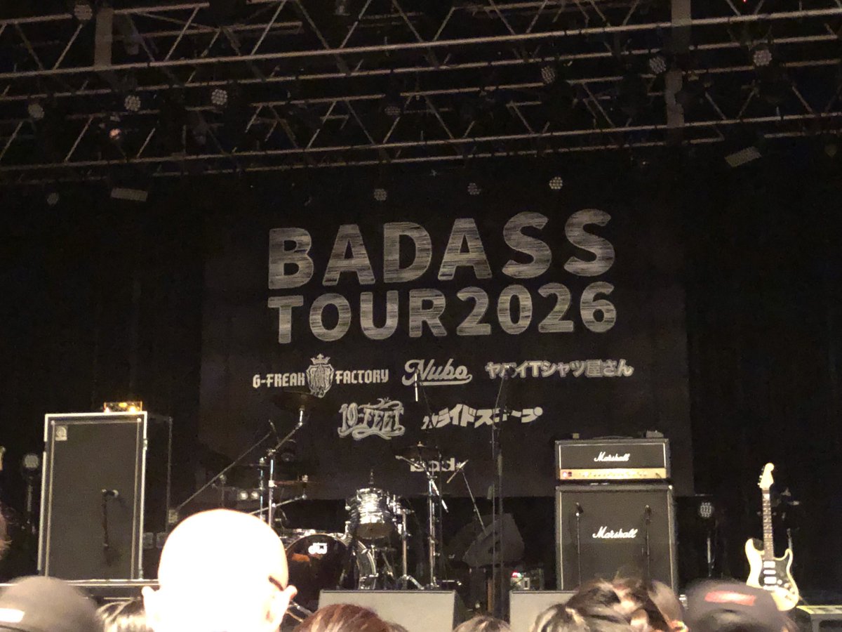 Human_error5610's tweet image. 一夜明けて、ライブからアフターパーティーまで、夢のような時間でした。
また行きたい！
TAKUMAさんを筆頭に、皆さんに一生モンの思い出もらいました！
本当にありがとう！！
#バダスツアー
#BADASS
#BADSSTOUR2026
#10FEET
#ヤバイTシャツ屋さん
#GFREAkFACTORY
#NUBO 
#カライドスコープ