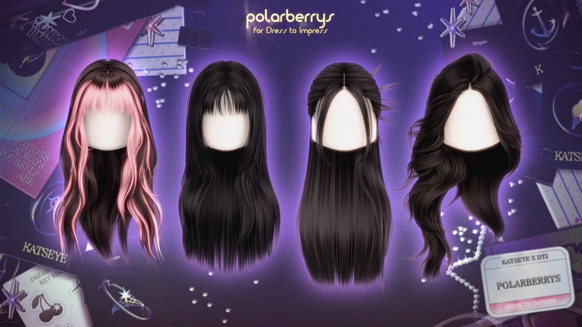 I'm so happy to say I worked on the Katseye x DTI collab! I handpicked the hairstyles to best represent each member, and I hope you love them as much as I do. Check them out in-game now! ♥♥
