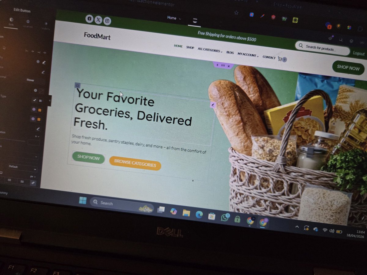 sammydigits's tweet image. Late night grind inside the WordPress dashboard.

Almost done building the grocery store website.

#WordPress #Shopify #eCommerce #OnlineStore #WebDesign #WebsiteDesign #eCommerceBusiness #ShopifyStore #DigitalMarketing #EntrepreneurLife #SmallBusiness #OnlineBusiness