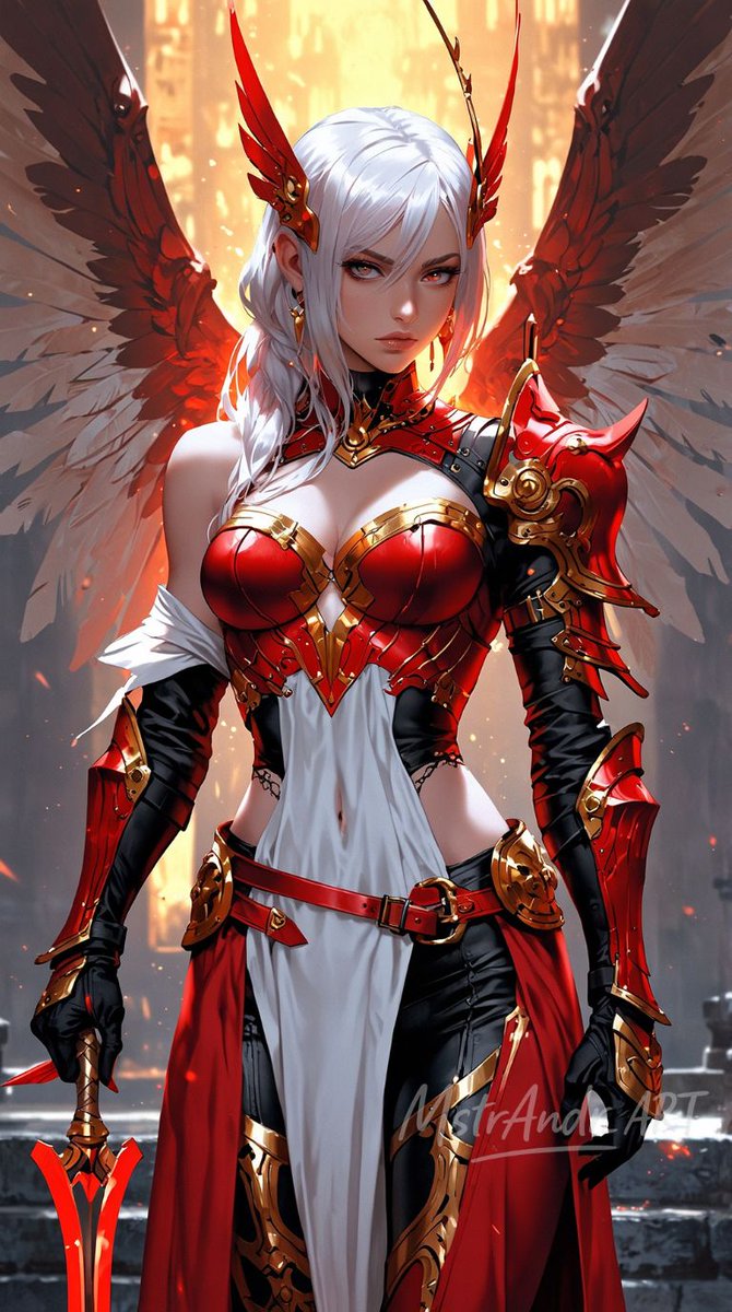 MstrAndr_ART's tweet image. Crimson Wing Exarch.
#angel #aiart #anime #MstrAndr_ART