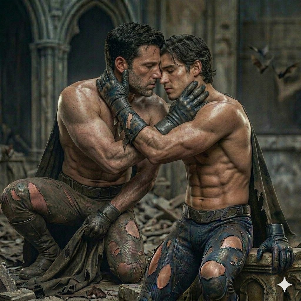 iwasla2's tweet photo. Ben Affleck x Brenton Thwaites, Batman x Nightwing https://t.co/9T60wbKEOG