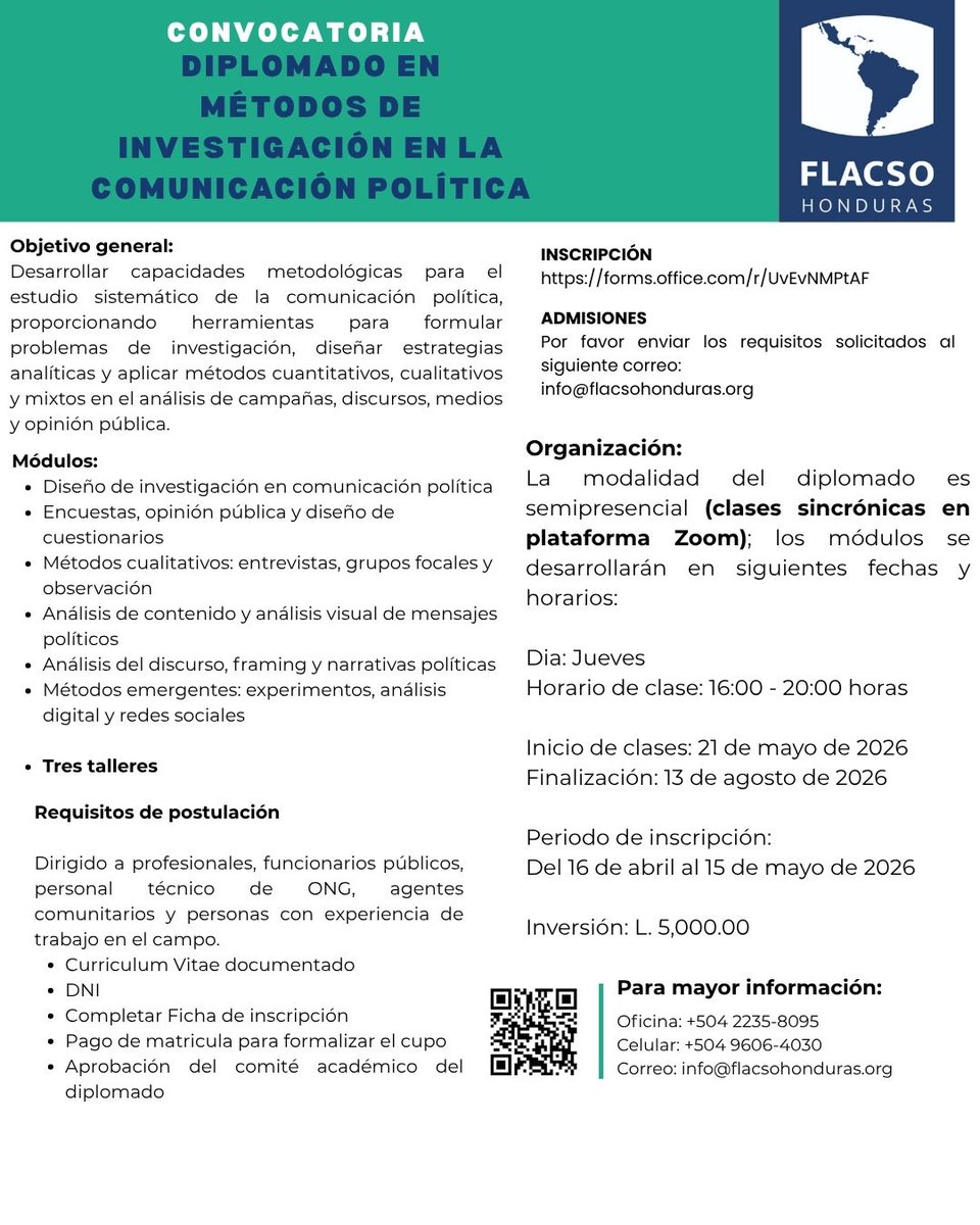 FLACSO Honduras tweet media