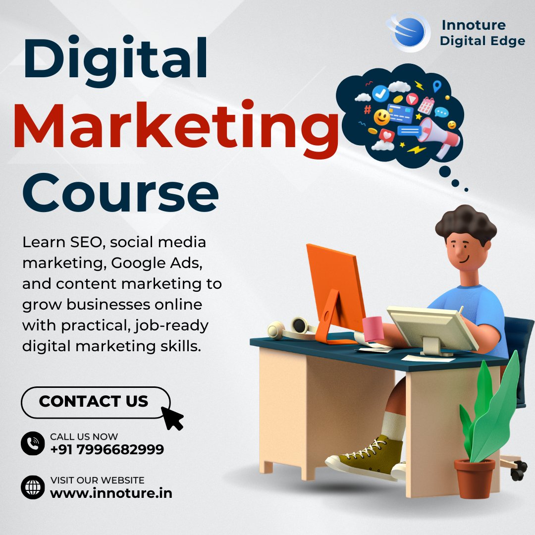 Innoture_digita's tweet image. 🚀 Join Our Online Digital Marketing + GenAI Master Program at Innoture Digital Edge.
🔗 Course Details &amp;amp; Registration:
👉 innoture.in/courses/digita…
#Innoture #Digital #DigitalEdge #InnotureDigitalEdge #DigitalMarketing #GenerativeAI #AIMarketing #SEOTraining #SocialMediaMarketing