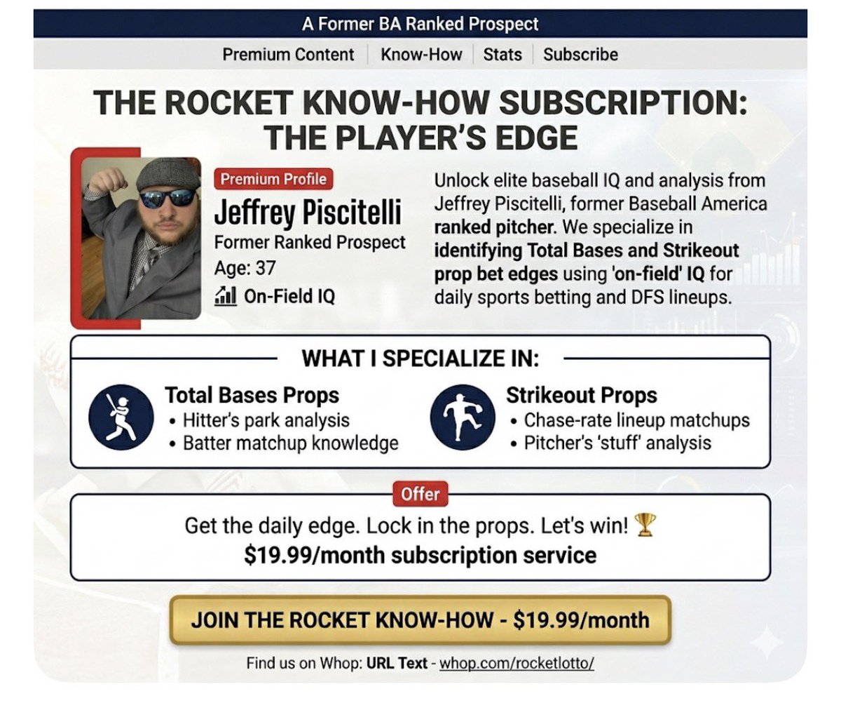 rocketlotto100's tweet image. Rocket Know How ✌🏻⚾️

A. Pallante at just 2.44% ownership delivered 15.65 points in the tourney 🚀

🔗 link here for premium 
linktr.ee/Rocketlotto

#value #gamblingx #dfs #draftkings