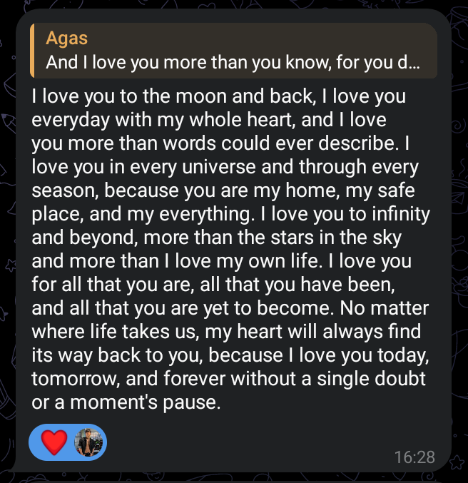TAESANIR's tweet photo. Now and forever, I'll love him till the end. https://t.co/DVg8csc8DR