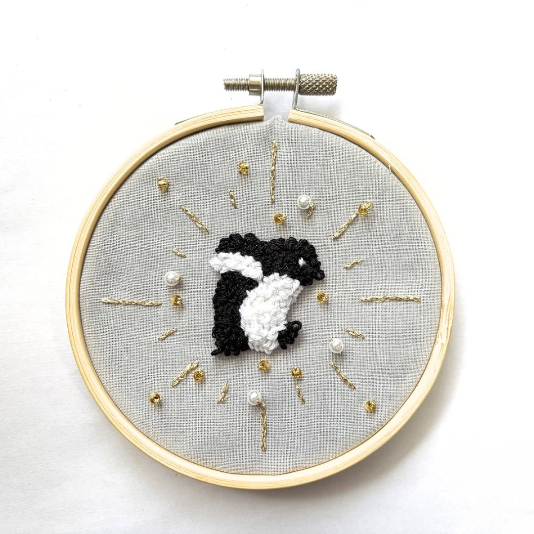 mochi/パンチニードル🐧 tweet media