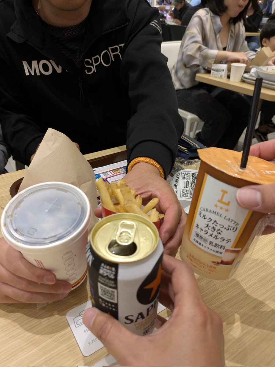前日練習後の乾杯🍻