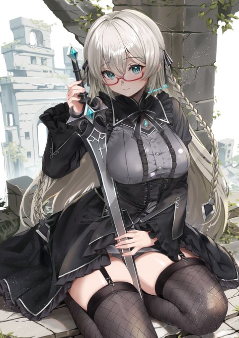 おskebにてクイ(@kui_75san)さんからのご依頼で、OCちゃんを描かせて頂きました。赤眼鏡にゴシックドレスにフリル満載…ほほう…ぼくも大好きな要素盛りですわね!とノリノリでしたがやっぱりフリルは楽しいなあ(白目)
リクエストありがとうございました! 