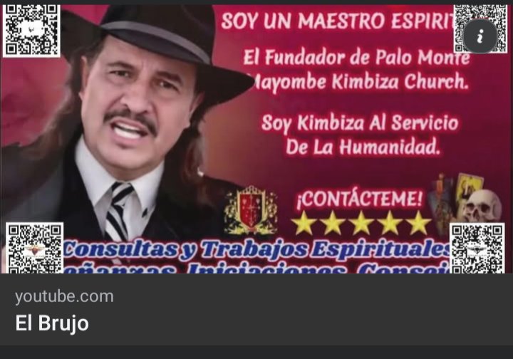 brujo74's tweet image. Aprende Los Secretos De La Magia y El Esoterismo: Yo Soy El Brujo, Doy Enseñanza Espiritual #http://www.elbrujo.net  #www.youtube.com/@ElBrujo #https://tinyurl.com/Cabildo-Del-Brujo #https://tinyurl.com/El-Brujo-Testimonios El Brujo. Brujo Cubano, 

youtube.com/watch?v=WpKl44…