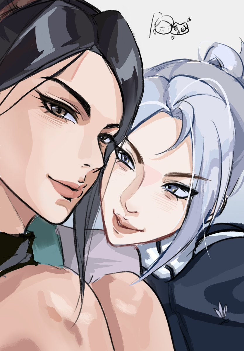 BjY02's tweet image. 贴贴～ #Valorant #sage #jett